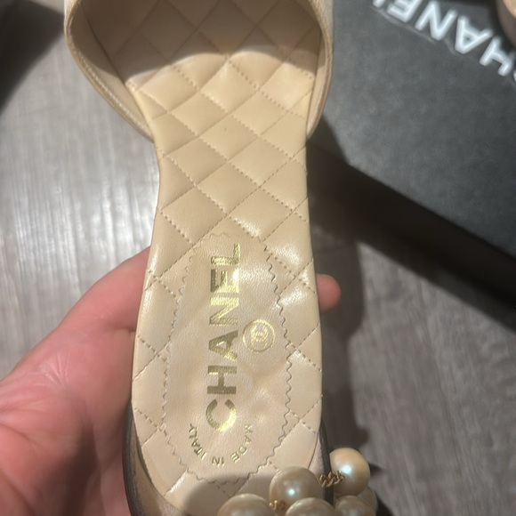 Chanel Vintage high heels with pearls used size 38 - Picture 5 of 9